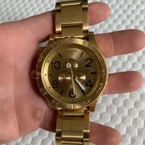 Nixon 51-30 chronology all gold *BRAND NEW*